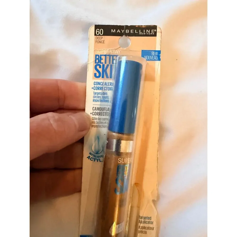 Maybelline SuperStay Better Skin Concealer Corrector 60 Deep 0.25 fl oz Sealed